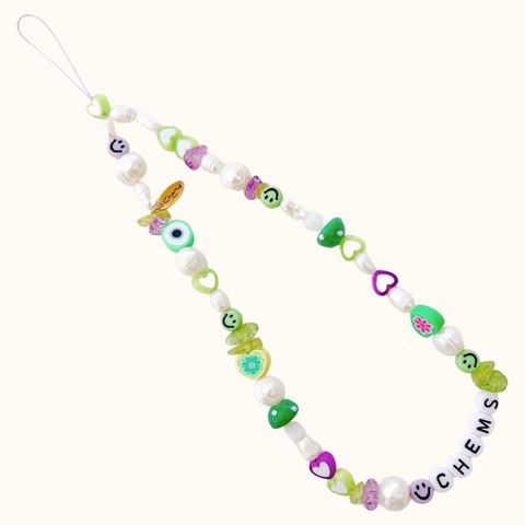 Stones Lilac&Green Phone Cord