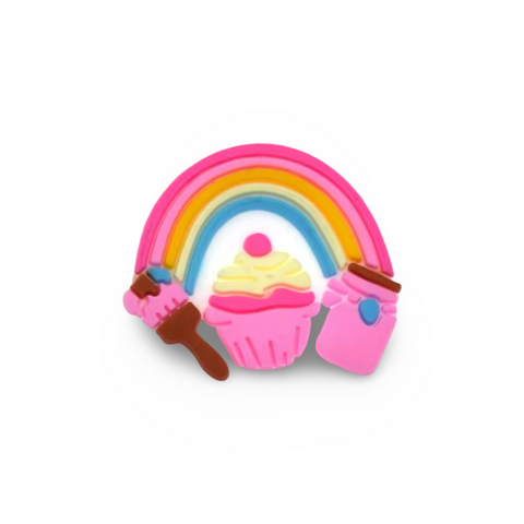 Charm Crocs®️ cupcakes and rainbow