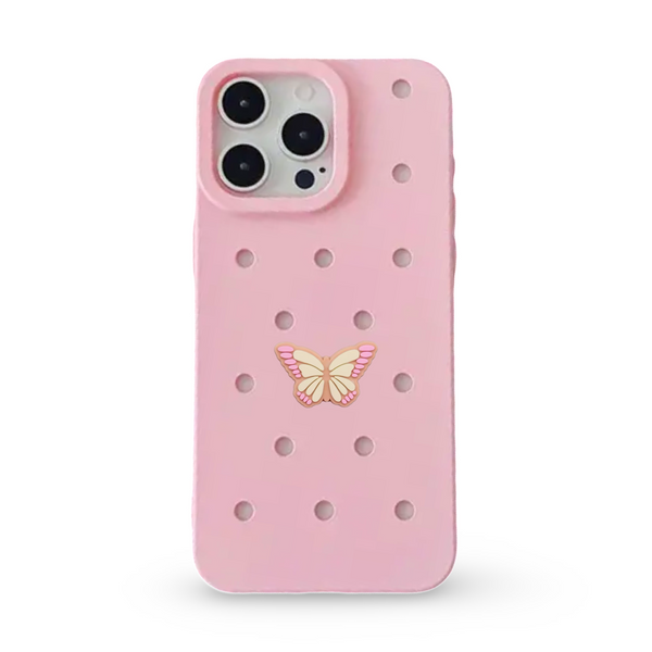 Charm Crocs®️ pink butterfly