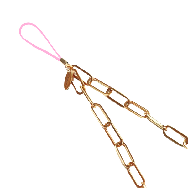 Double Phone Cord Light Pink