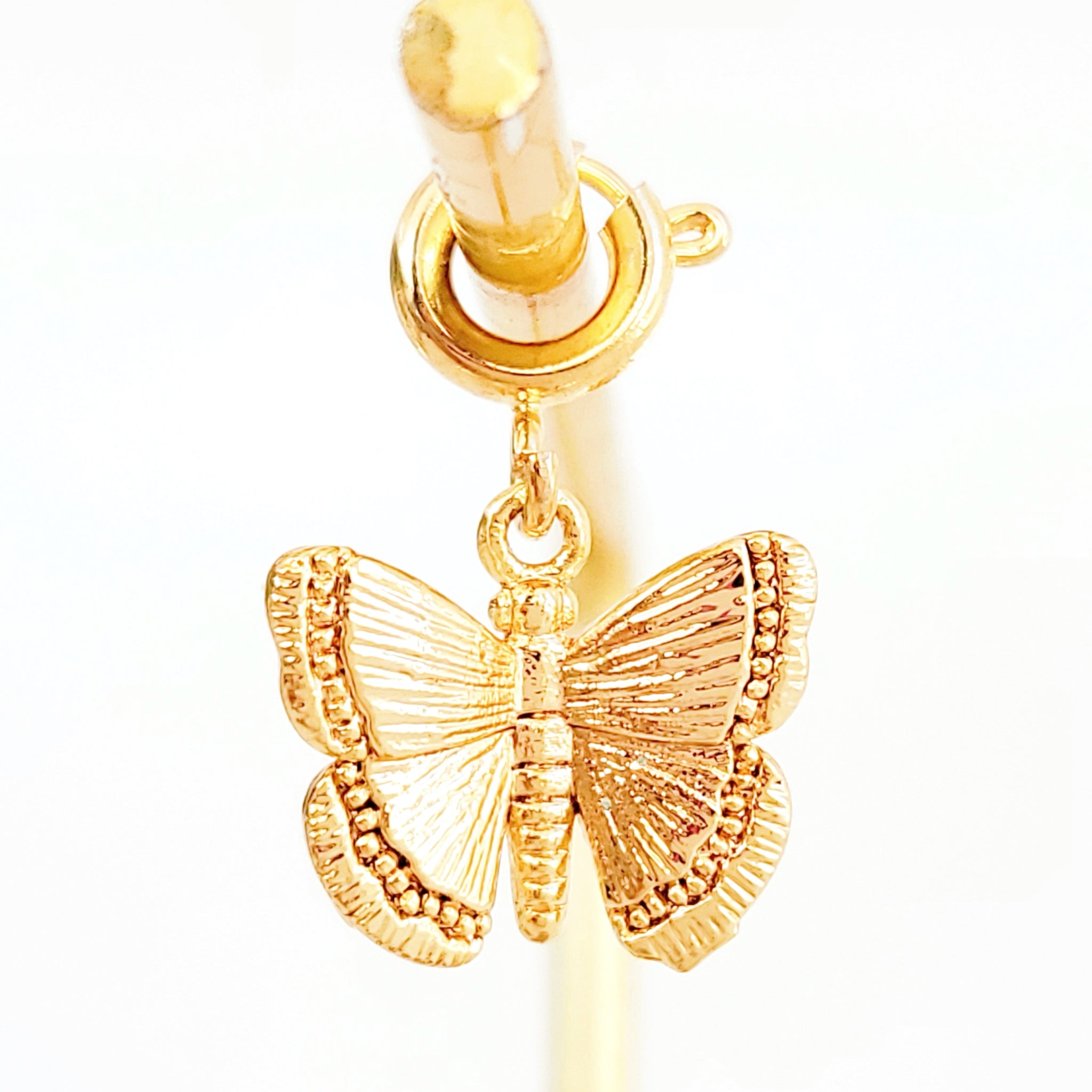 Gold 3D Butterfly Charm