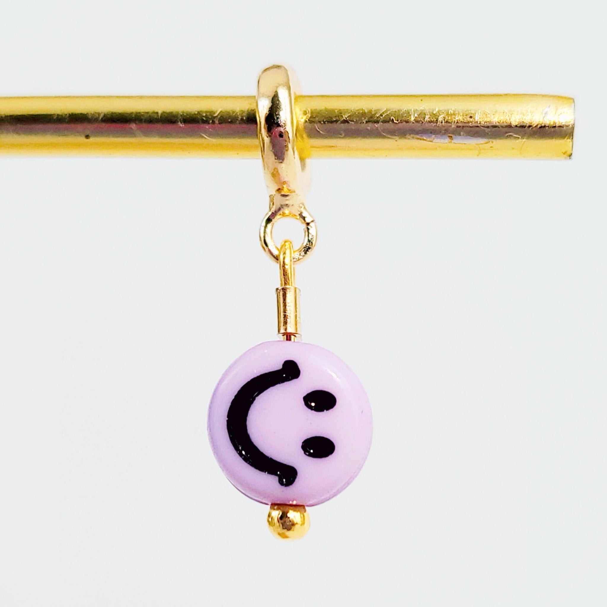 Baby Lilac Smiley Charm