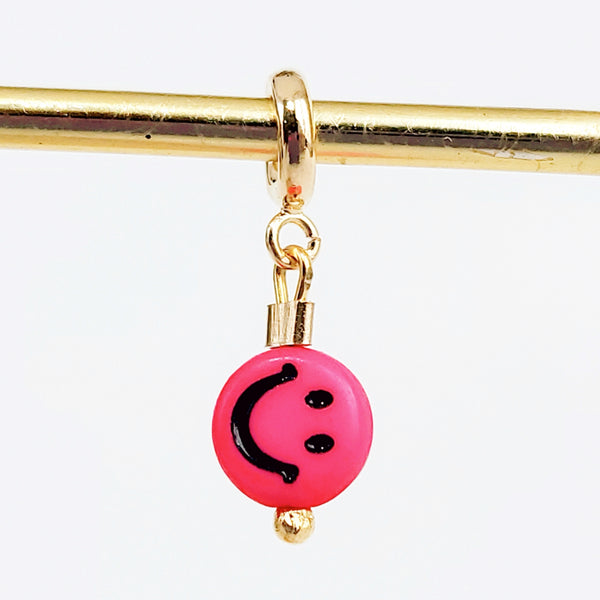 Baby Pink Smiley Charm