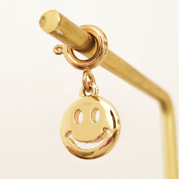 Gold Smiley Charm