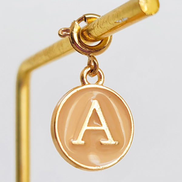 Nude Letter Charm