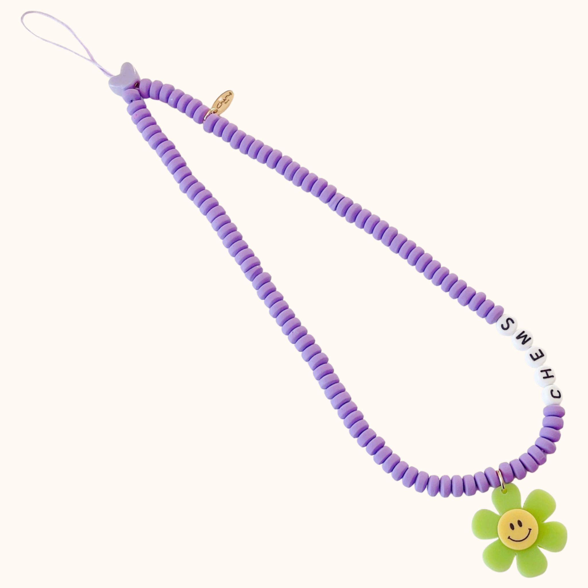 Lilac Flower Power Phone Cord