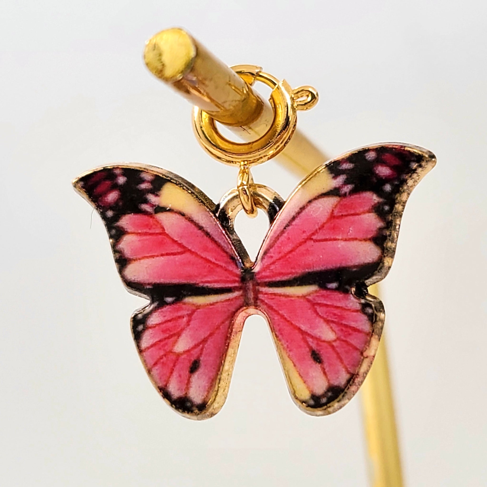 Pink Butterfly Charm