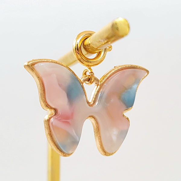 Charm Washed Pink Butterfly