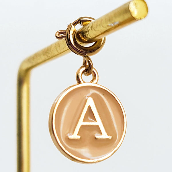 Nude Letter Charm